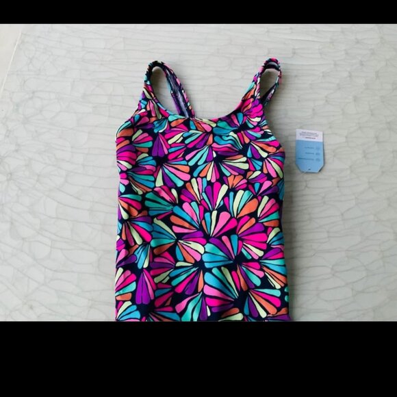 Lands' End swimsuit little girl size 10/12 - Picture 4 of 8